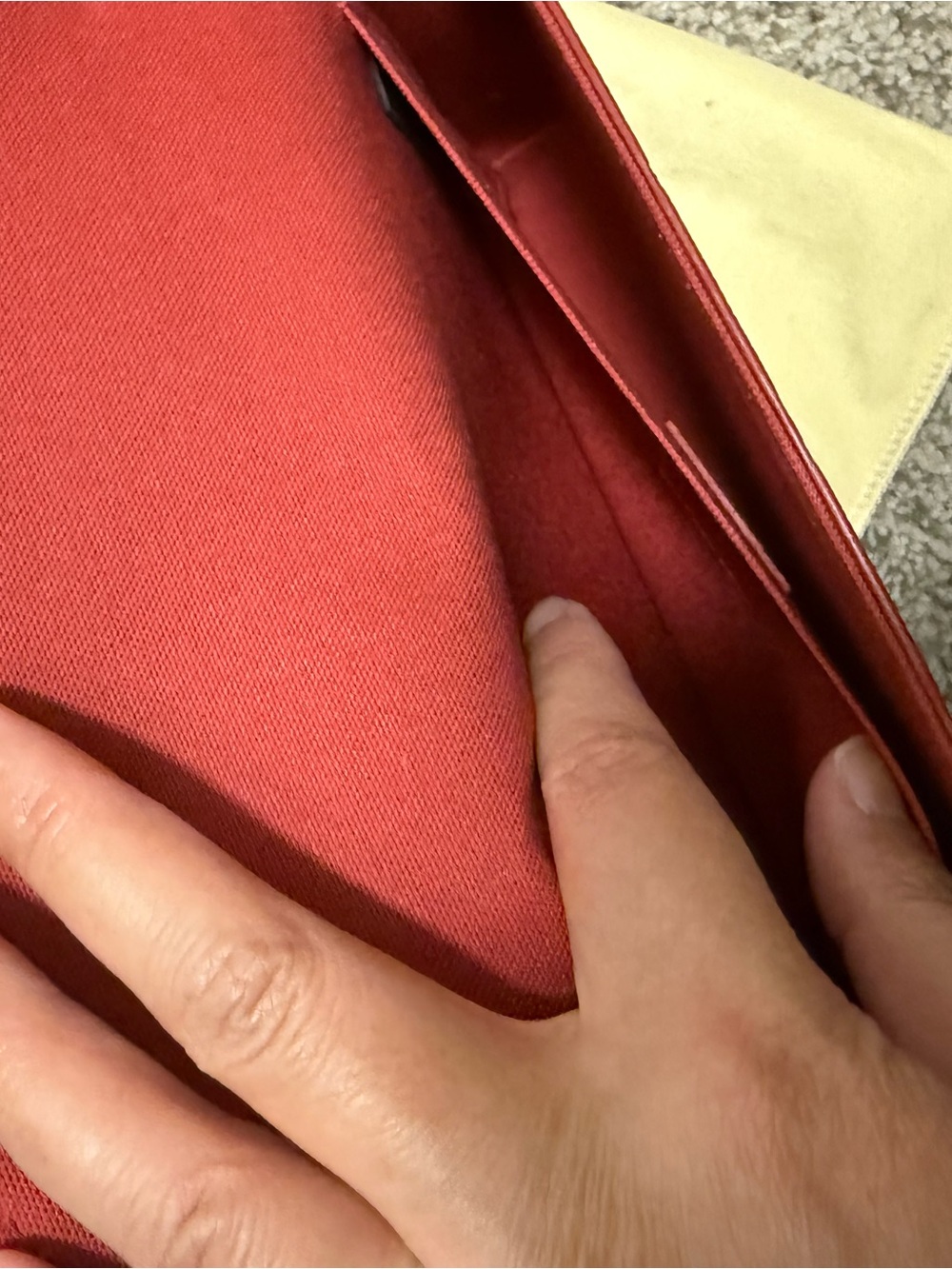 Louis Vuitton Felicie Pochette in (Marine Rouge) Monogram Empreinte leather. - Picture 6 of 16